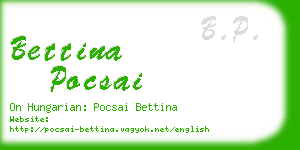 bettina pocsai business card